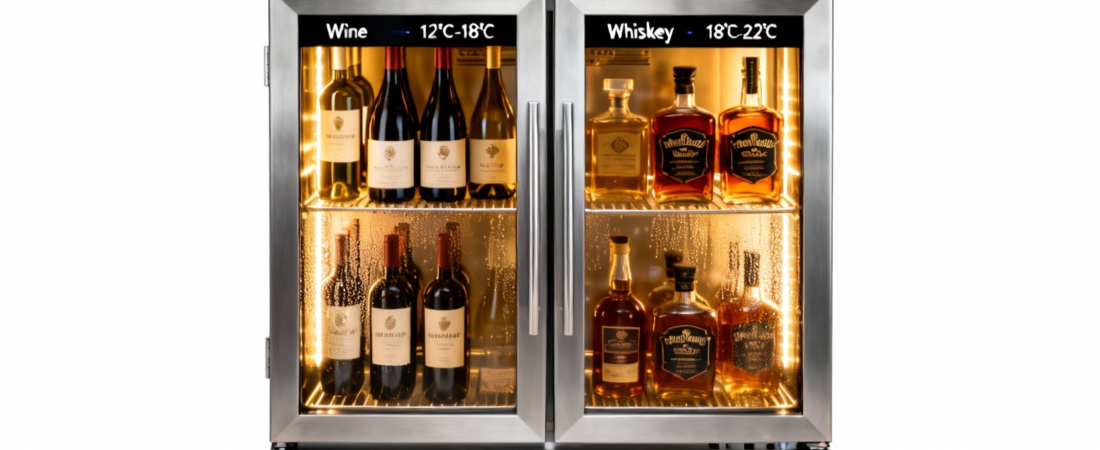 Ultimate Spirits Cooler: Dual-Zone Fridge for Wine and Whiskey