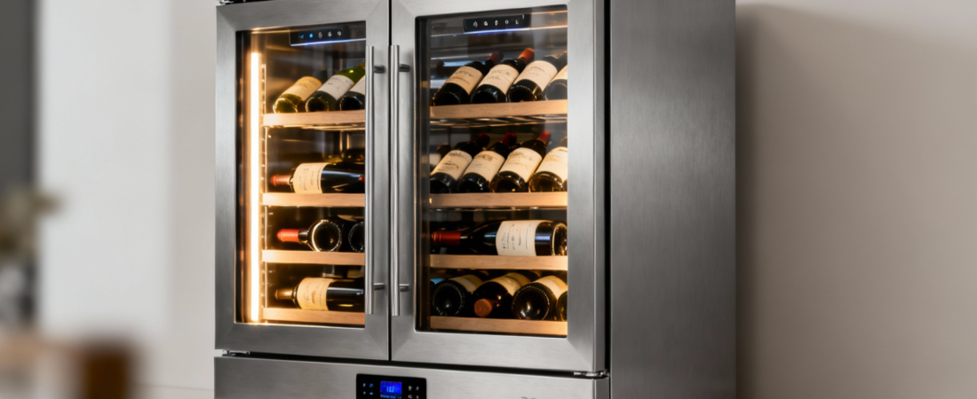 Premium Undercounter Wine Cooler for Dual-Zone Storage
