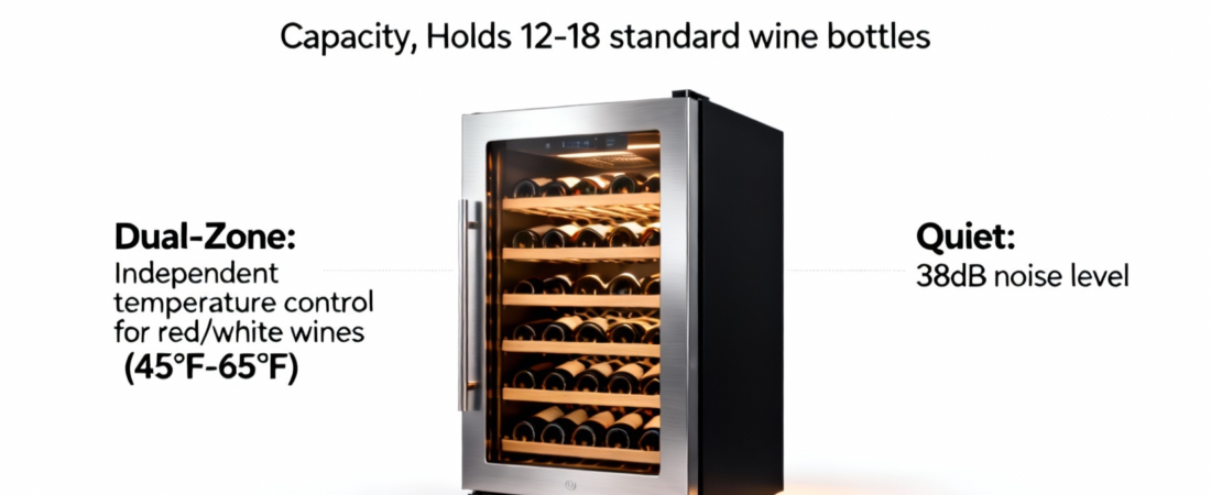 Slimline Wine Coolers: Capacity, Dual-Zone, Quiet
