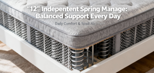 12″ Independent Spring Mattress: Balanced Support Every Day